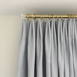 family-room-drapery A closeup of drapes in a family room